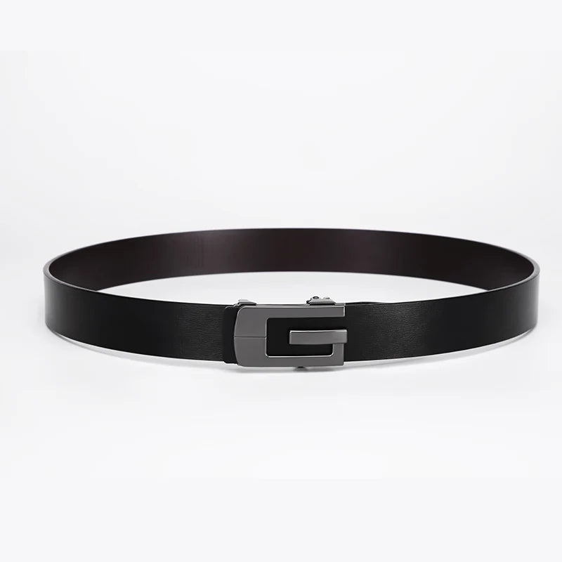 GOLF2023 New Belt Men's Genuine Leather Automatic Buckle Belt Pure Cowhide Men's Pants Belt Young and Middle aged