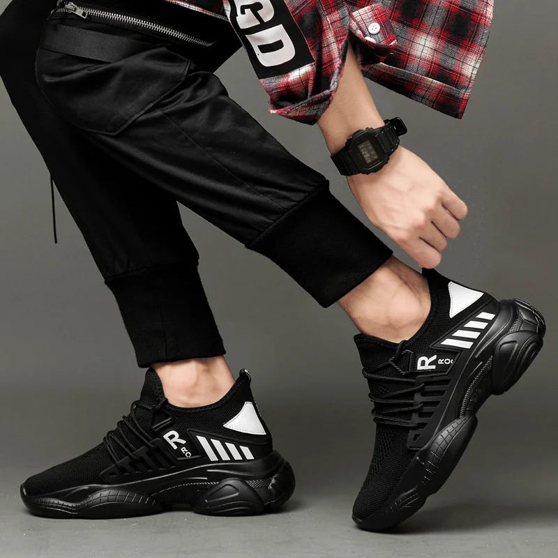 Men Sneakers Elevator Shoes Breathable Casual Hidden 10cm 8cm Optional Heels Height Increasing Shoes Moccasins Taller Male