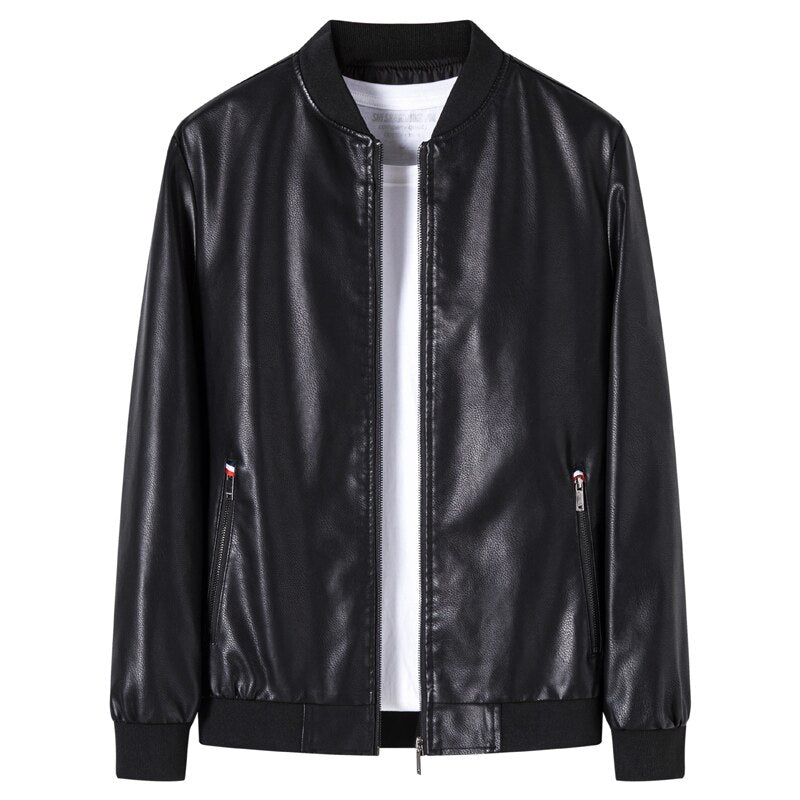 COMLION Faux Leather Jackets Men High Quality Classic Motorcycle Bike Cowboy Jacket Coat Male Plus Velvet Thick Coats M-4XL C46