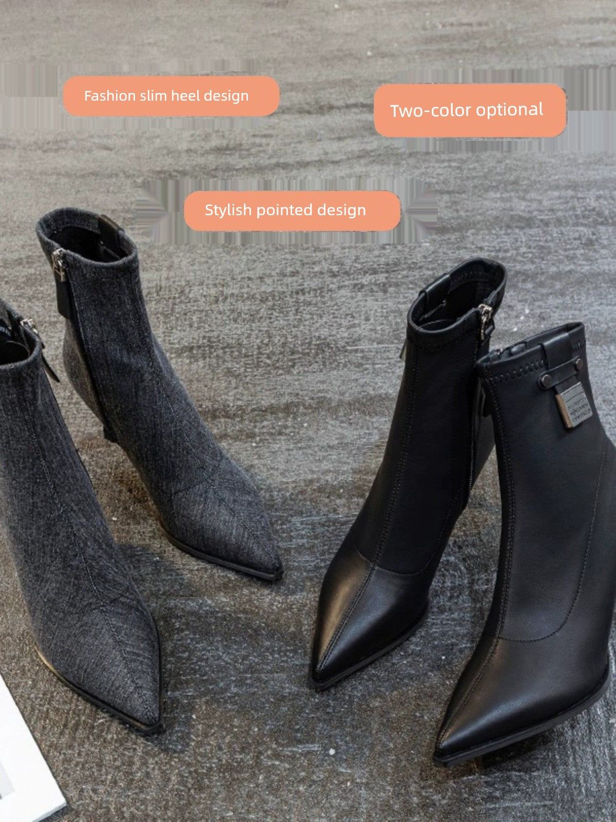 Fashion Fashion Autumn Stiletto Heel Knee Socks Single Boots Shoes