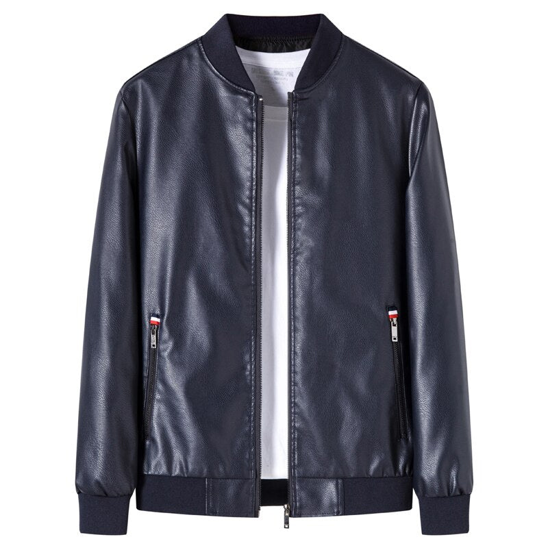COMLION Faux Leather Jackets Men High Quality Classic Motorcycle Bike Cowboy Jacket Coat Male Plus Velvet Thick Coats M-4XL C46