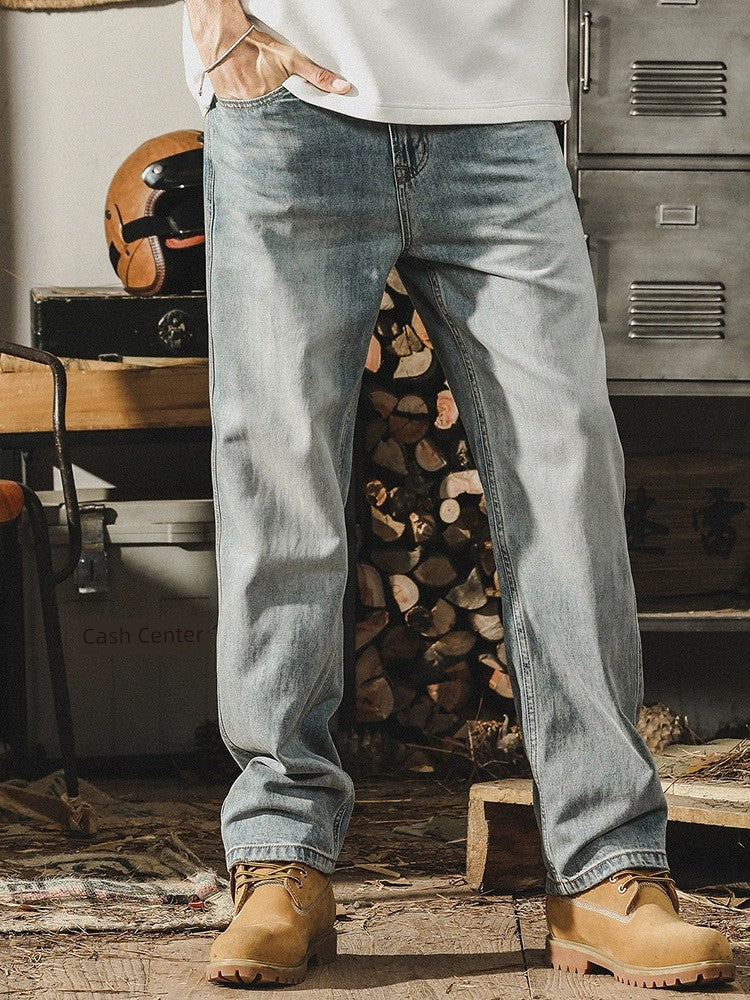 Jereno Environmental-Friendly Summer Drape Smooth Jeans