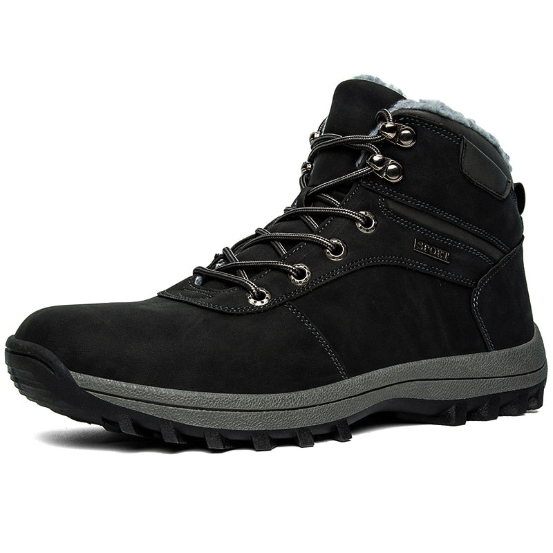 Winter Waterproof Men Boots Plush Super Warm Snow Boots for Men Sneakers Big Size 49 Men Ankle Boots Outdoor Shoes Botas Hombre