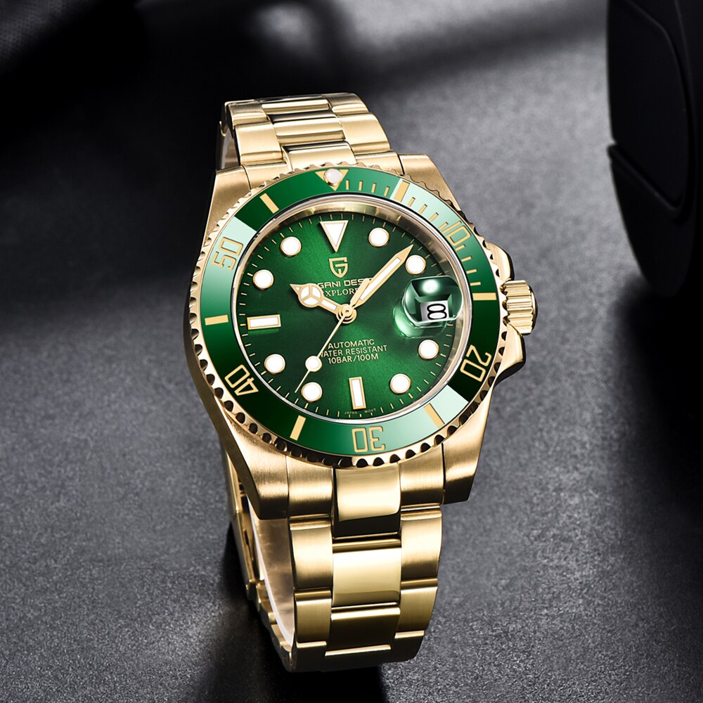 PAGANI DESIGN Top Brand Luxury Mechanical Watch Stainless Steel Waterproof Automatic Watch Sapphire Glass Business Men Watch