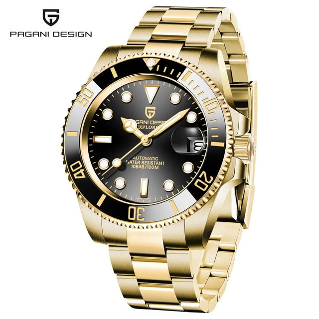 PAGANI DESIGN Top Brand Luxury Mechanical Watch Stainless Steel Waterproof Automatic Watch Sapphire Glass Business Men Watch