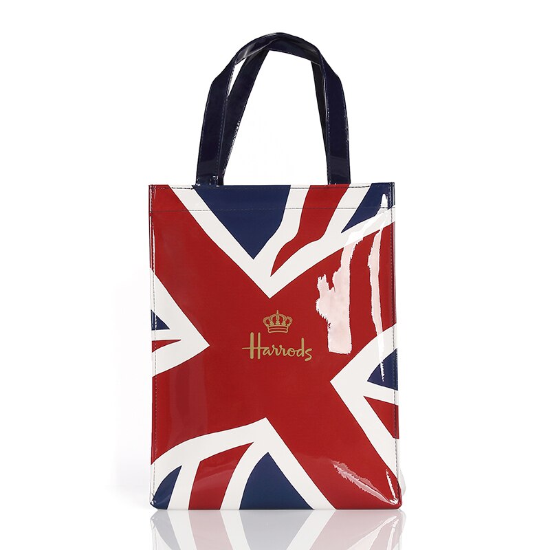 London Style PVC Reusable Shopping Purses Large Eco Friendly Flower Women's Tote Shopper Bag Summer Waterproof Beach Handbag