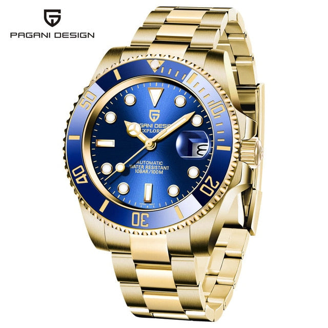 PAGANI DESIGN Top Brand Luxury Mechanical Watch Stainless Steel Waterproof Automatic Watch Sapphire Glass Business Men Watch