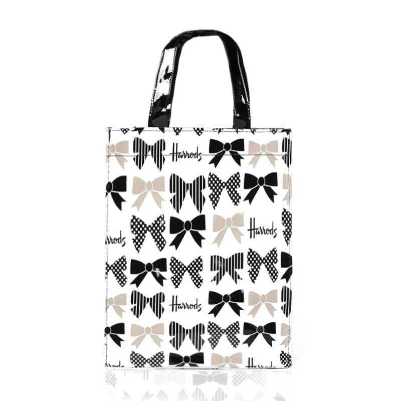 London Style PVC Reusable Shopping Purses Large Eco Friendly Flower Women's Tote Shopper Bag Summer Waterproof Beach Handbag
