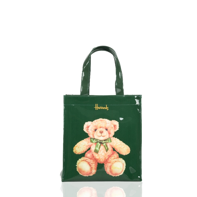 London Style PVC Reusable Shopping Purses Large Eco Friendly Flower Women's Tote Shopper Bag Summer Waterproof Beach Handbag
